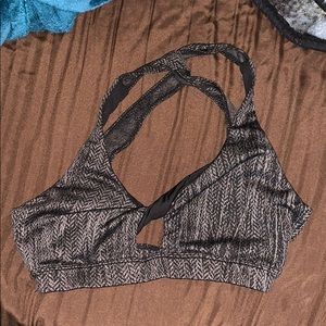 Jaquard sports bra “iron”